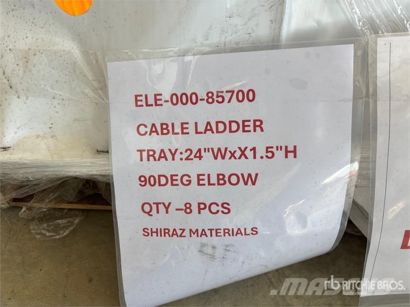  Quantity of (8) 24 in wx1.5 Inh 90 Deg Elbow Cable Drugi deli