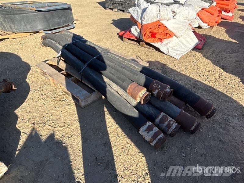  Quantity of (8) 4 in x 10 ft Concrete Pump Hose مكونات أخرى