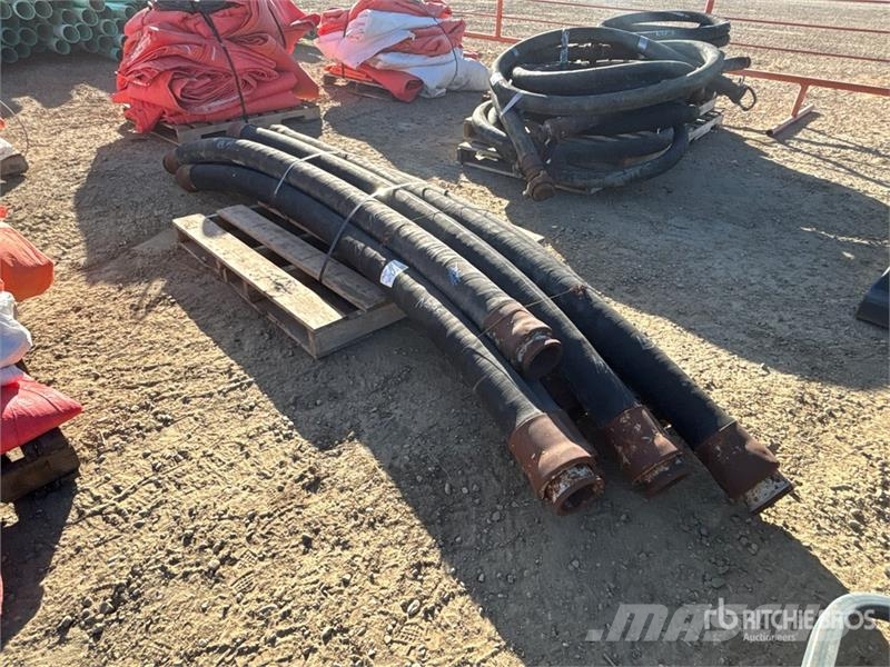  Quantity of (8) 4 in x 10 ft Concrete Pump Hose مكونات أخرى