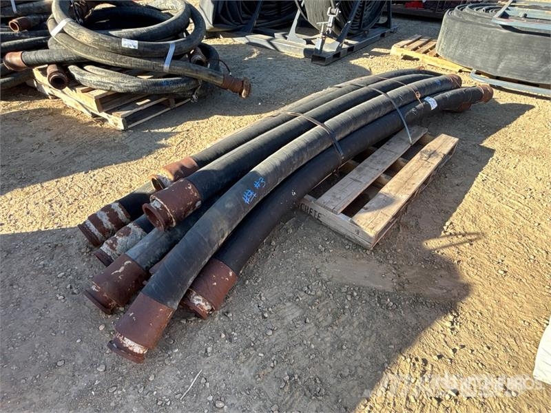  Quantity of (8) 4 in x 10 ft Concrete Pump Hose مكونات أخرى
