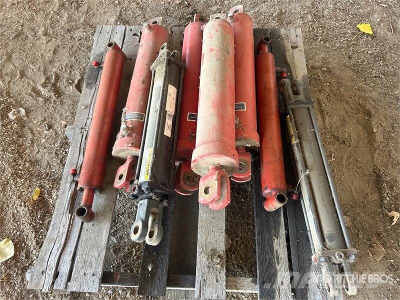 Quantity of (8) Assorted Hydraulic Cylinder Other components
