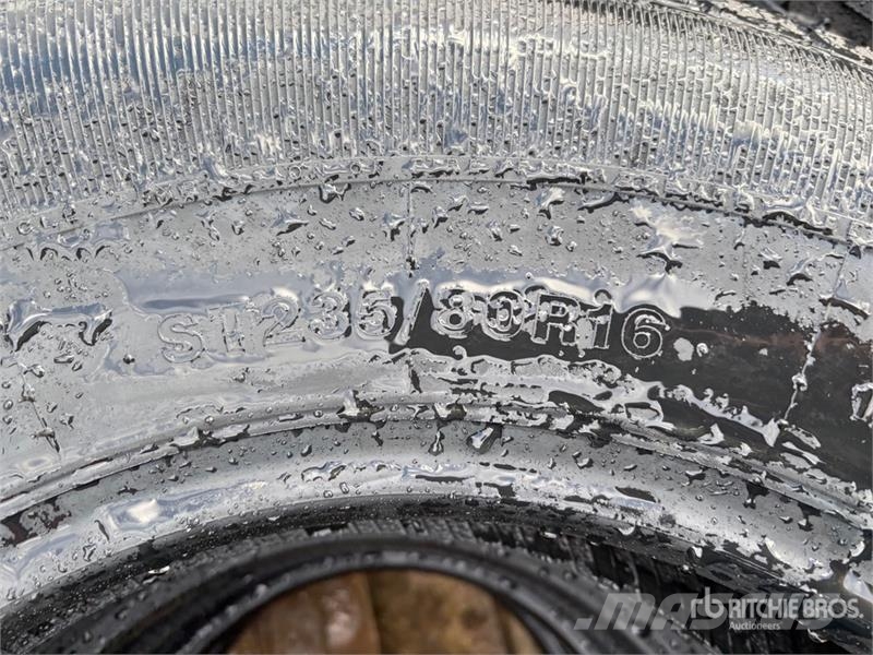 Quantity of (8) Durun ST235/80R16 Trailer Tires (U Шины и колёса