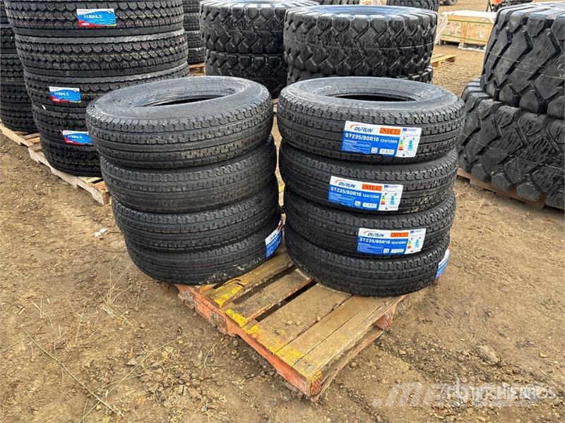 Quantity of (8) Durun ST235/80R16 Trailer Tires (U Шины и колёса