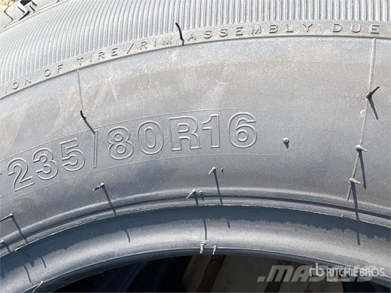  Quantity of (8) Durun ST235/80R16 Tires (Unused) Tyres, wheels and rims