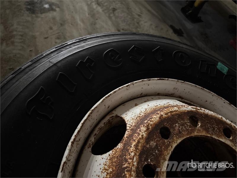 Quantity of (8) Firestone 295/75R22.5 Tires Tyres, wheels and rims