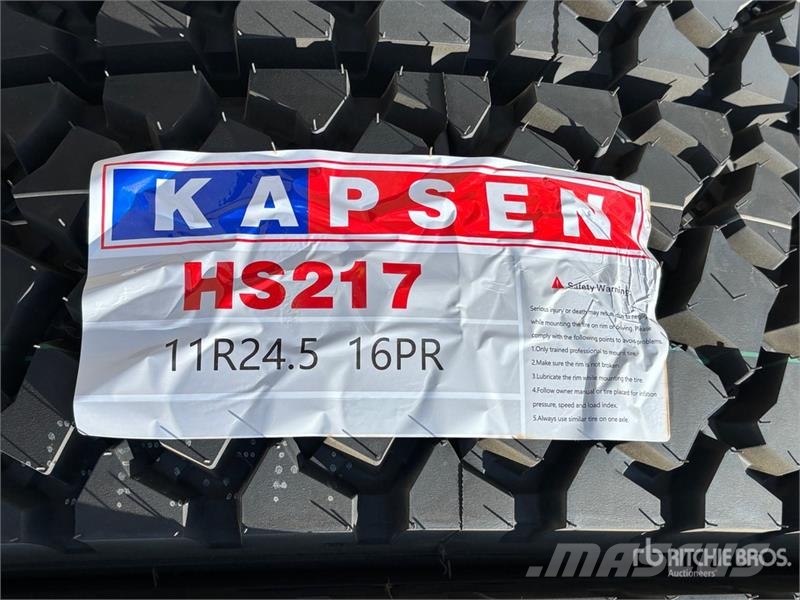  Quantity of (8) Kapsen 11R24.5 Semi Truck Tires (U Шины и колёса