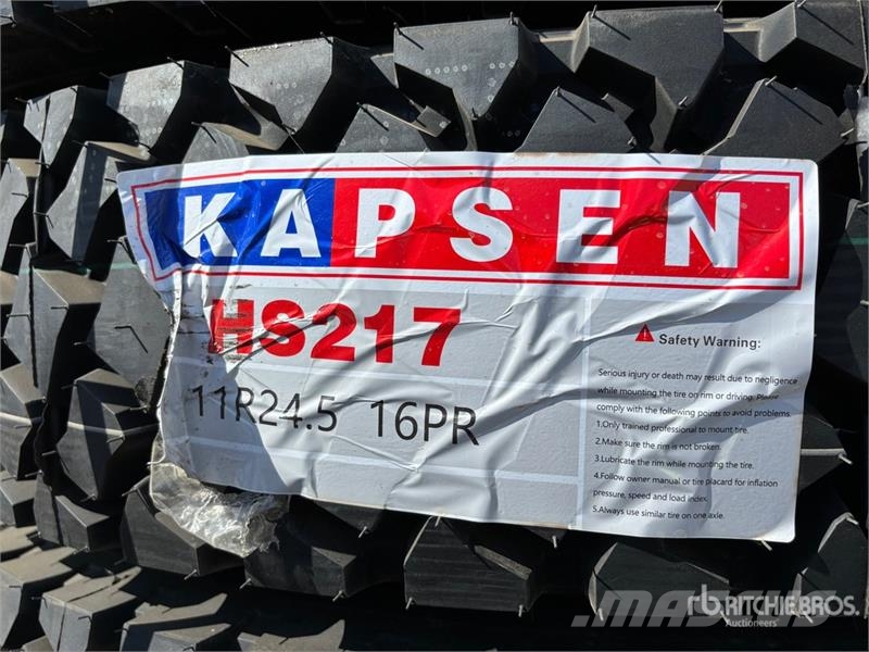  Quantity of (8) Kapsen 11R24.5 Tires (Unused) Шины и колёса