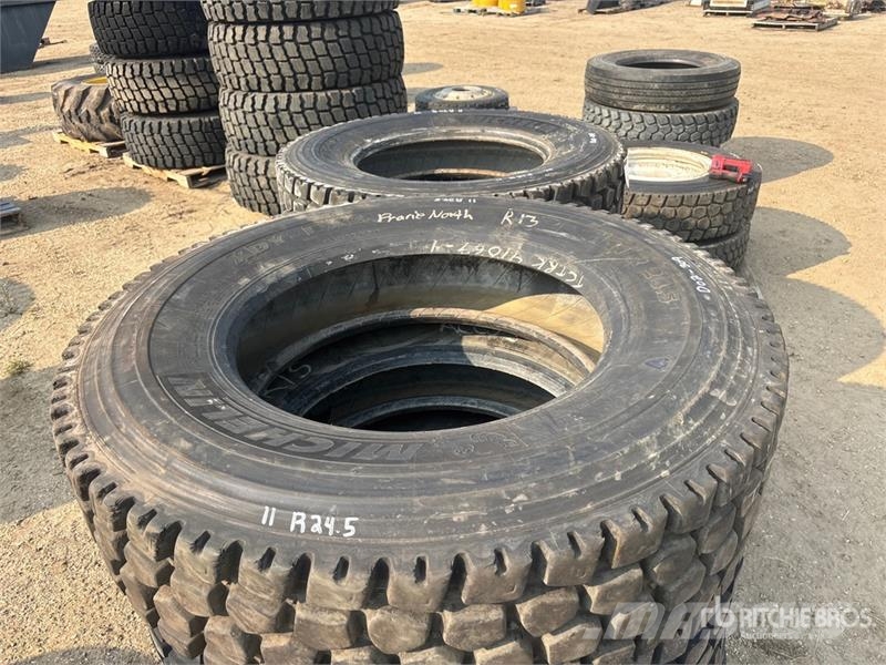  Quantity of (8) Michelin XDY- EX2 11R24.5 Tires Tyres, wheels and rims