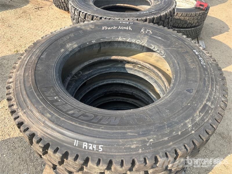  Quantity of (8) Michelin XDY- EX2 11R24.5 Tires Tyres, wheels and rims