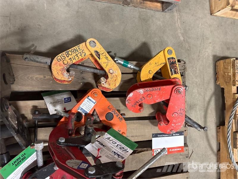 Quantity of (8) Miscellaneous Beam Clamps Rigging أجزاء ومعدات رافعات