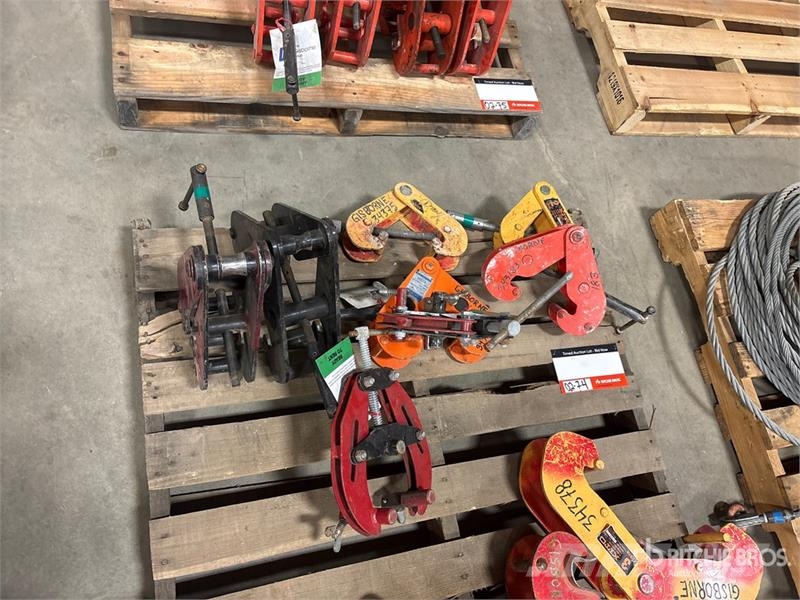 Quantity of (8) Miscellaneous Beam Clamps Rigging أجزاء ومعدات رافعات
