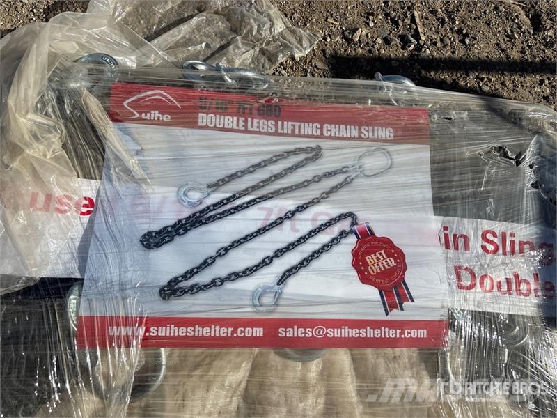 Quantity of (8) Suihe DLS G80 Double Leg Chain Sl Peças e equipamento de gruas