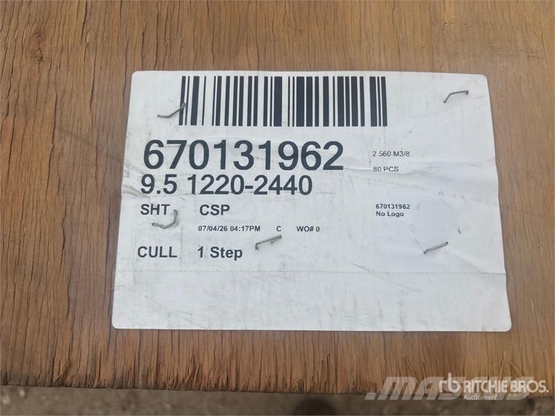 Quantity of (80) 3/8" 4x8 CSP/DFP No Stamp Plywood Drugi deli