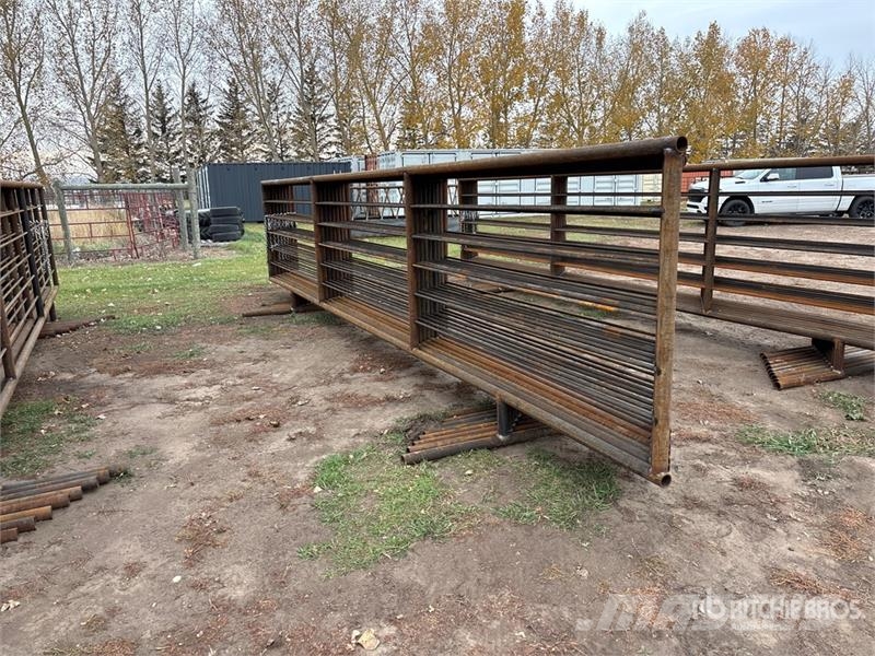 Quantity of (9) 24 ft x 5 ft 3 in Heavy Duty Lives Livdyr annet utstyr