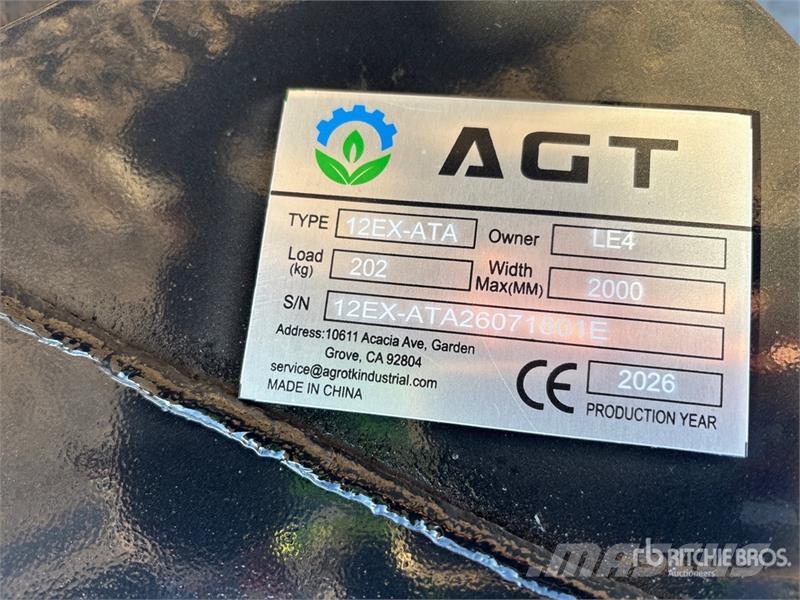  Quantity of (9)  AGT 12EX-ATA Mini Excavator Attac Other components