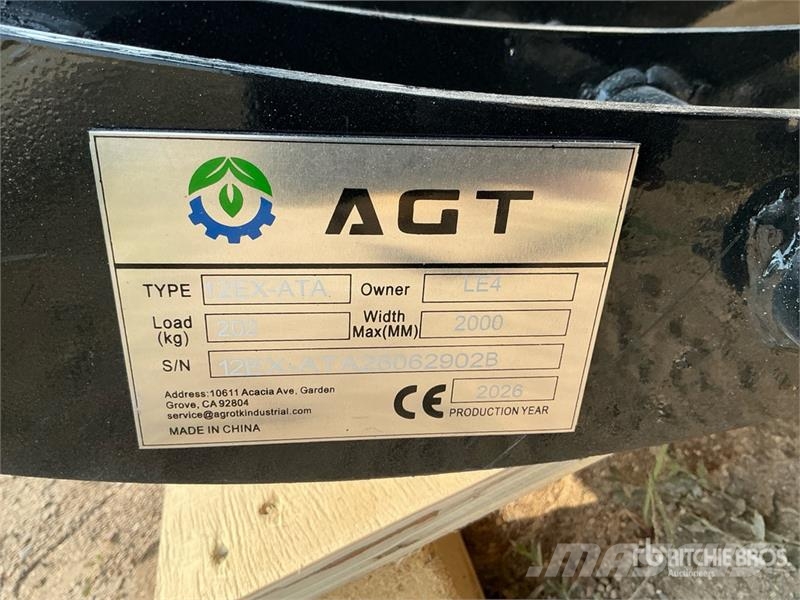 Quantity of (9) AGT 12EX-ATA Mini Excavator Attac Kiti naudoti statybos komponentai