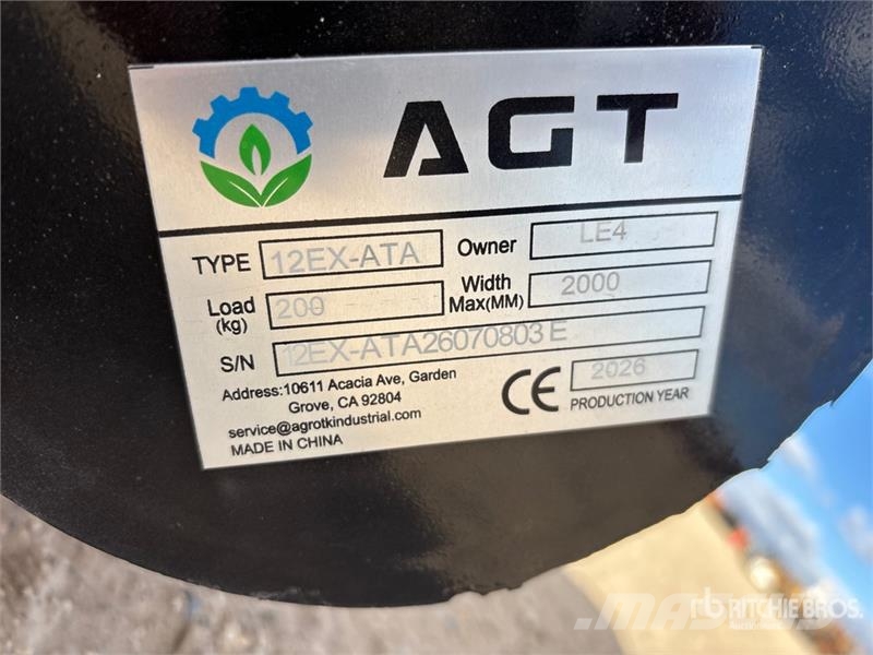  Quantity of (9)  AGT 12EX-ATA Mini Excavator Attac Other components