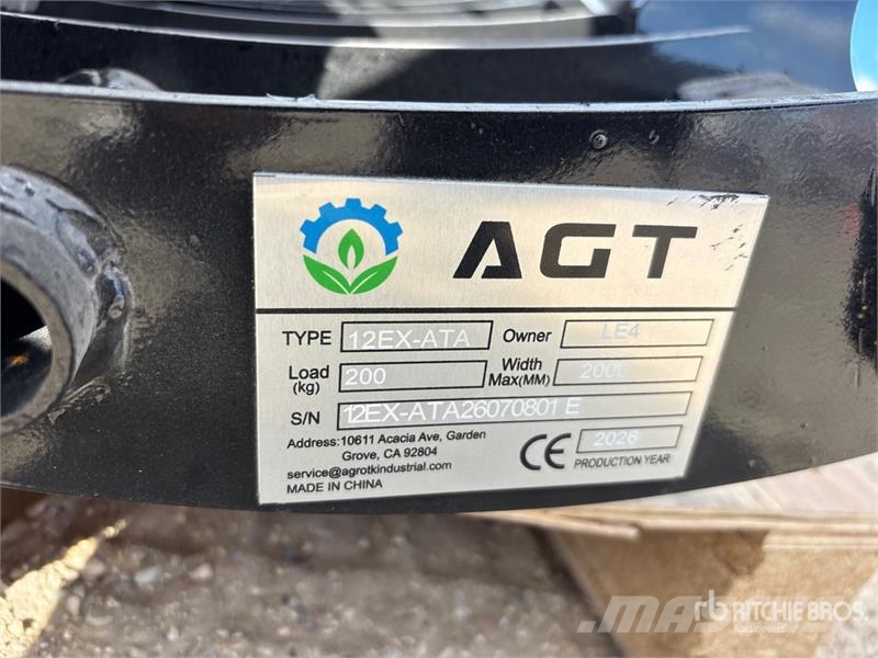  Quantity of (9)  AGT 12EX-ATA Mini Excavator Attac Other components