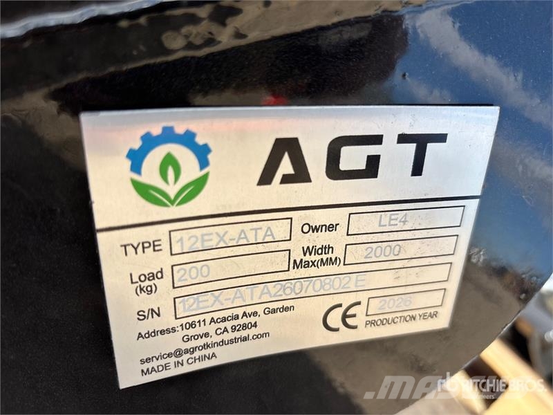  Quantity of (9)  AGT 12EX-ATA Mini Excavator Attac Other components