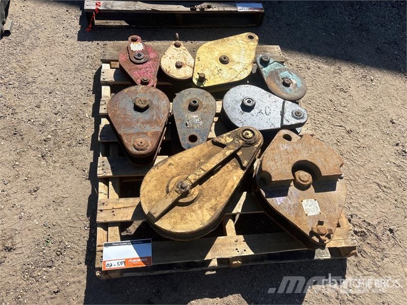  Quantity of (9) Hook Block Crane spares & accessories