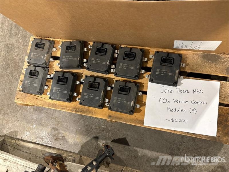 Quantity of (9) John Deere M50 CCU Vehicle Control Andre komponenter