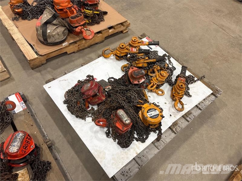 Quantity of (9) Miscellaneous Chain Hoists مكونات أخرى