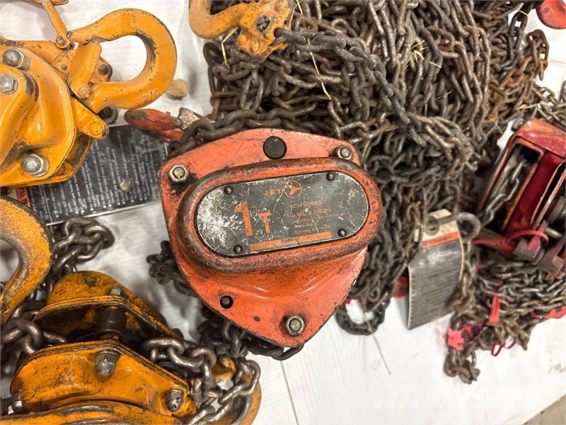 Quantity of (9) Miscellaneous Chain Hoists مكونات أخرى