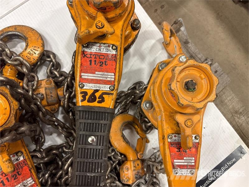 Quantity of (9) Miscellaneous Chain Hoists مكونات أخرى
