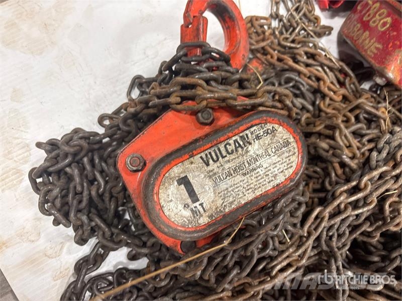 Quantity of (9) Miscellaneous Chain Hoists مكونات أخرى