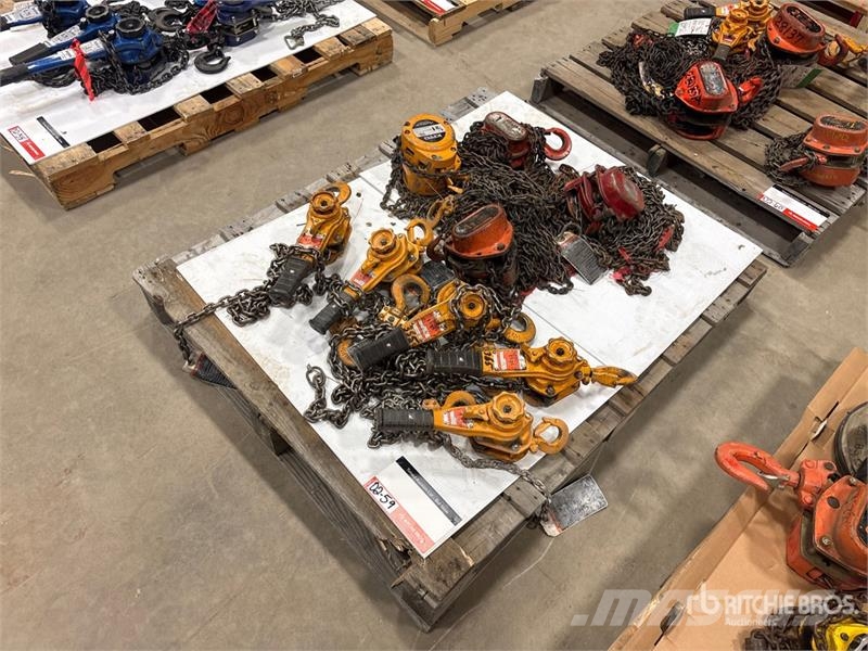 Quantity of (9) Miscellaneous Chain Hoists مكونات أخرى
