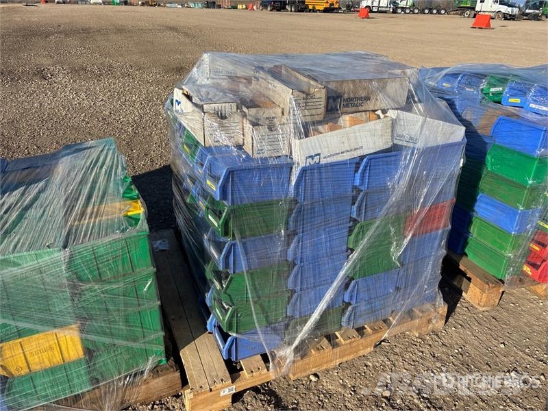  Quantity of (9) Pallets of Storage bins Drugi deli