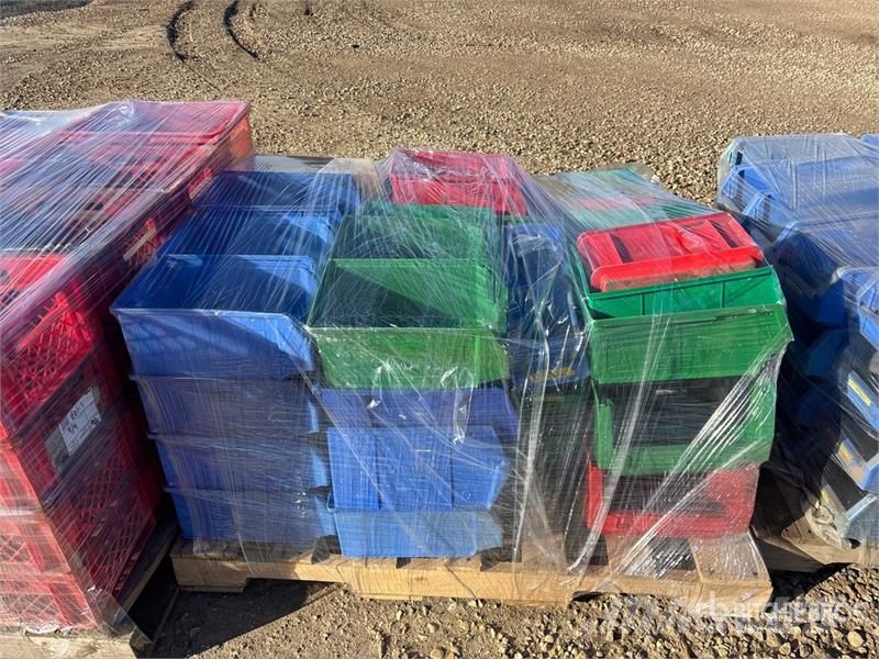  Quantity of (9) Pallets of Storage bins Drugi deli