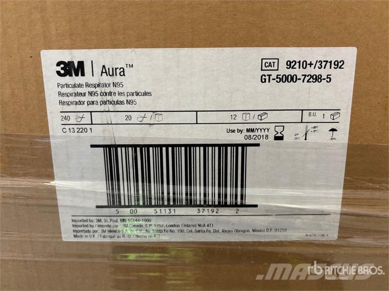 Quantity of (9600) 3M N95 Respirator Masks Ostale komponente za građevinarstvo