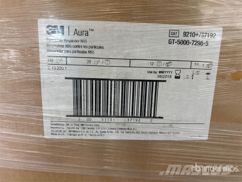 Quantity of (9600) 3M N95 Respirator Masks (Unused Utilaje construcții - Altele