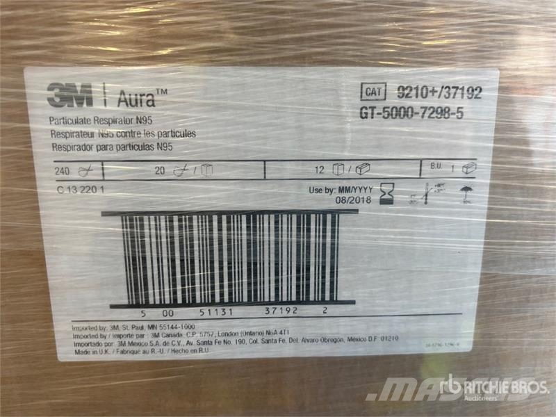 Quantity of (9600) 3M N95 Respirator Masks مكونات أخرى