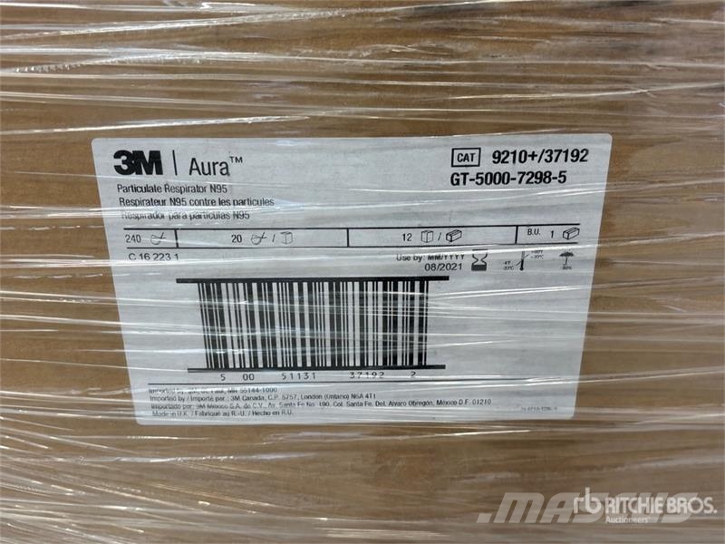 Quantity of (9600) 3M N95 Respirator Masks Andre komponenter