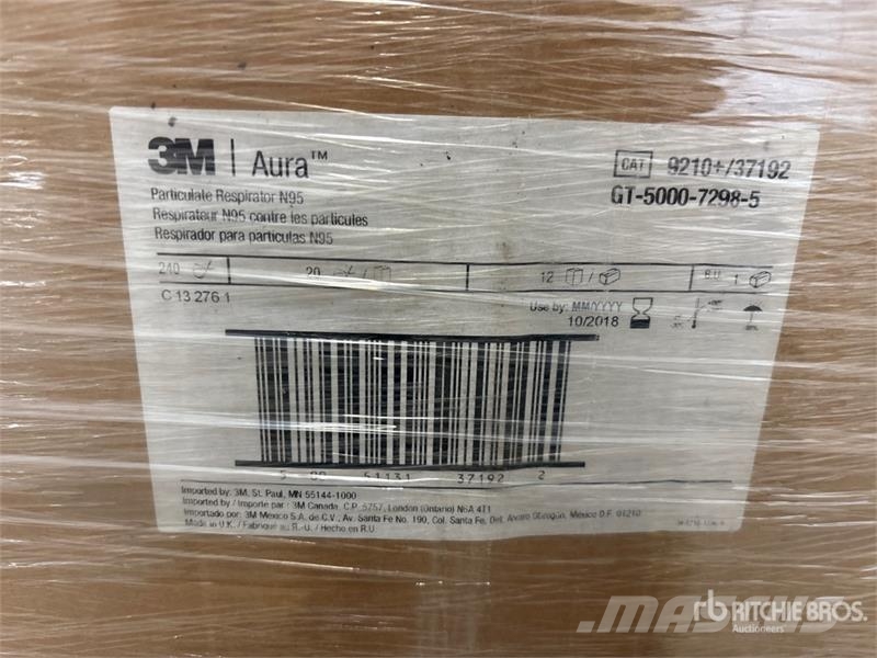 Quantity of (9600) 3M N95 Respirator Masks (Unused Utilaje construcții - Altele