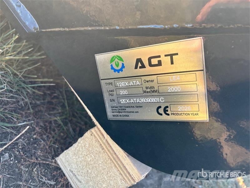  Quantity of  AGT 12EX-ATA Mini Excavator Attachmen مكونات أخرى