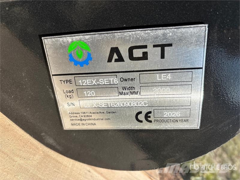  Quantity of  AGT 12EX-SET6 Mini Excavator Attachme مكونات أخرى