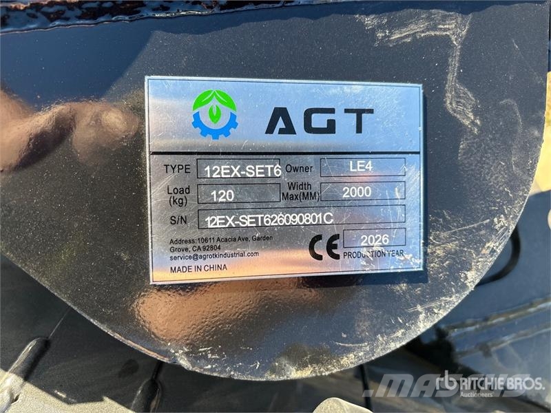  Quantity of  AGT 12EX-SET6 Mini Excavator Attachme مكونات أخرى