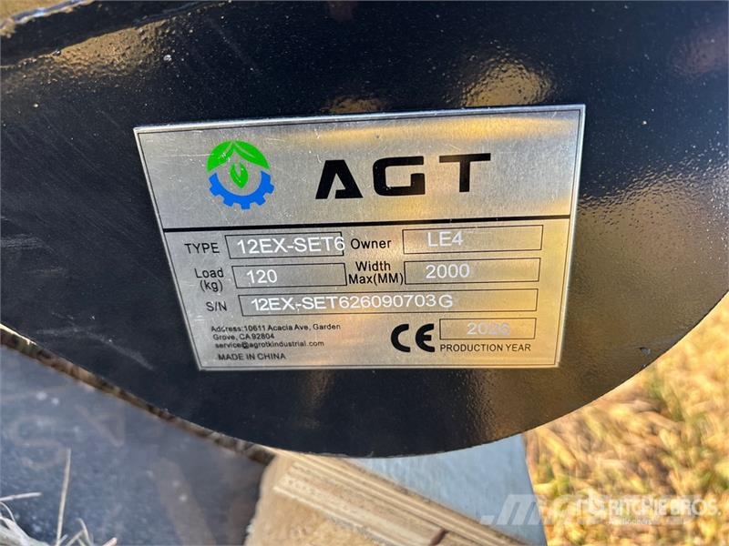  Quantity of  AGT 12EX-SET6 Mini Excavator Attachme مكونات أخرى