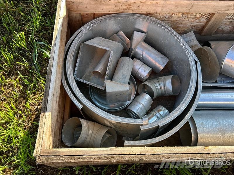Quantity of Assorted Galvanized HVAC Ducting, Elbo Ďalšie komponenty