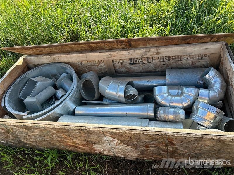 Quantity of Assorted Galvanized HVAC Ducting, Elbo Ďalšie komponenty