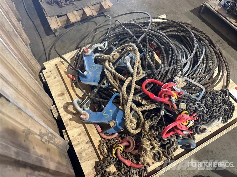 Quantity of Cable Slings & Chain Slings Rigging Crane parts and equipment