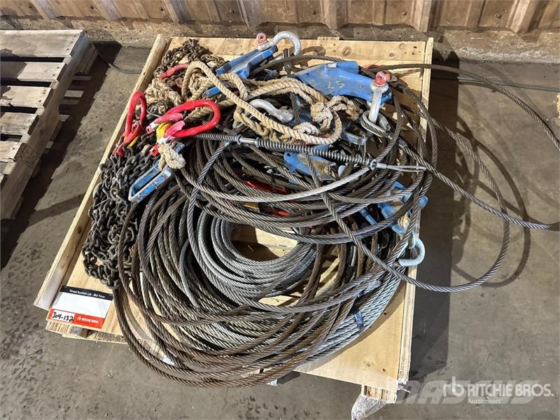 Quantity of Cable Slings & Chain Slings Rigging Crane parts and equipment
