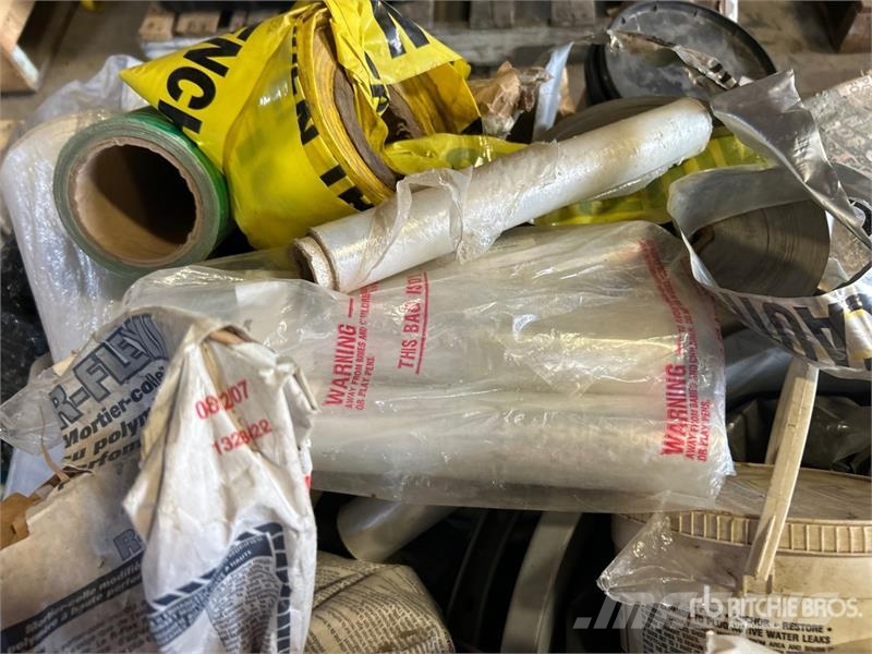 Quantity of Caution tape, Grout Compound & Hard Fl Drugi deli