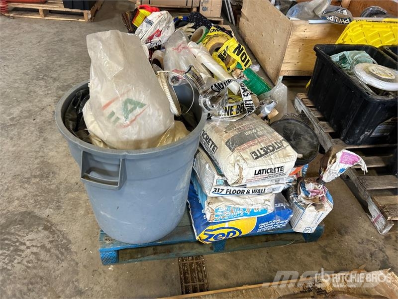 Quantity of Caution tape, Grout Compound & Hard Fl Drugi deli