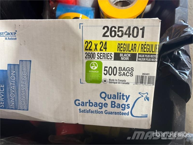 Quantity of Caution Tape, Garbage Bags, Rope, Rags Drugi deli