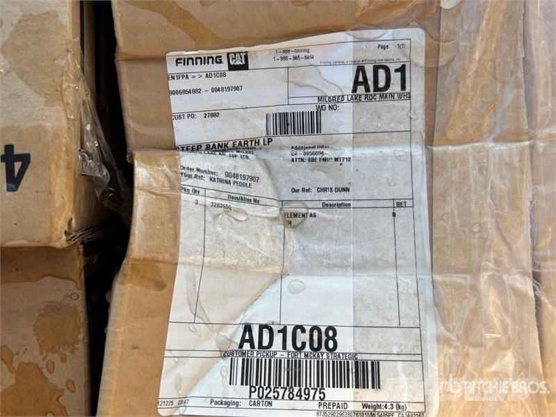  Quantity of Equipment Parts Other components