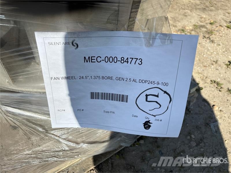 Quantity of Fan Wheels Компоненты строительной техники